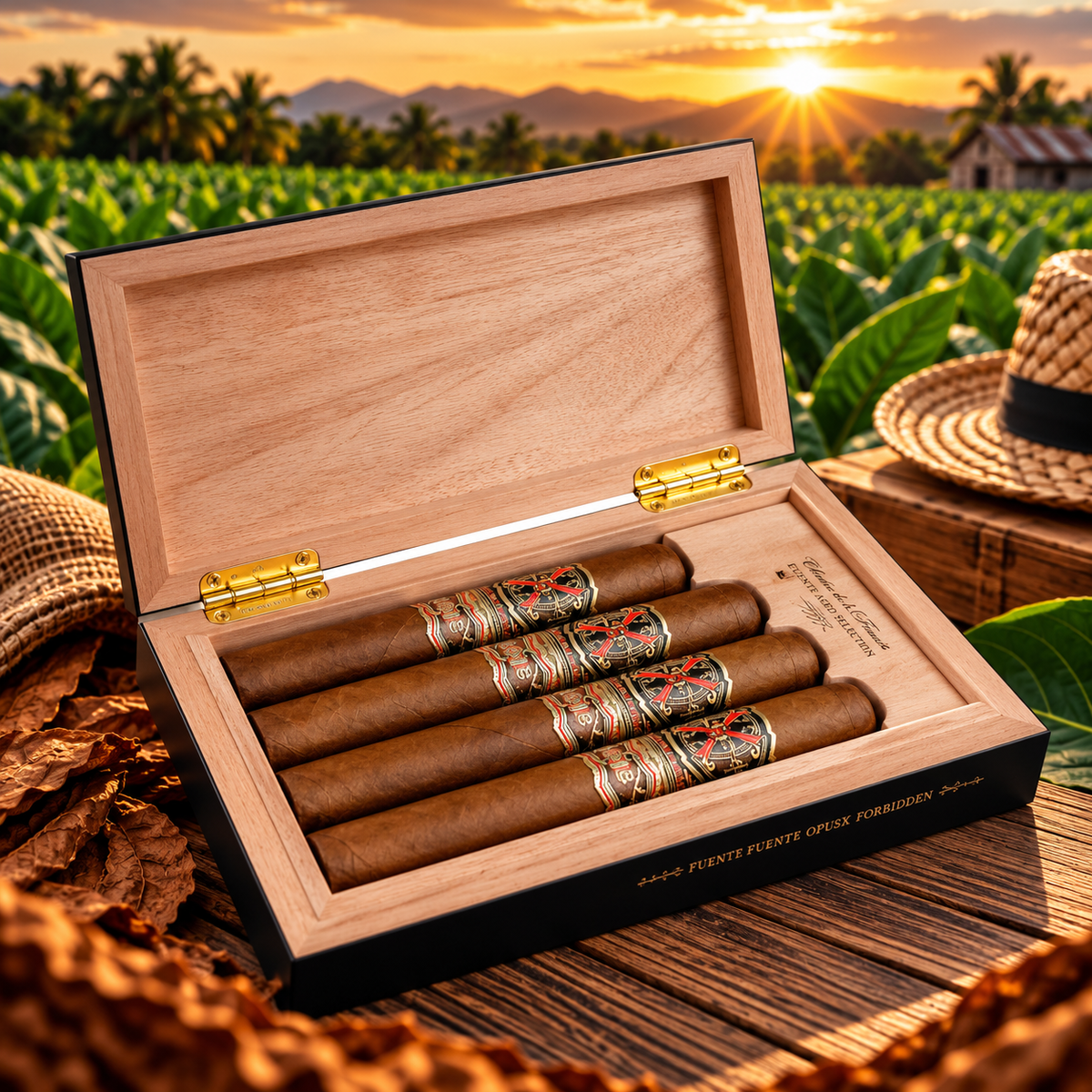 Fuente Fuente OpusX The OpusX Story – 4 Forbidden X Cigars