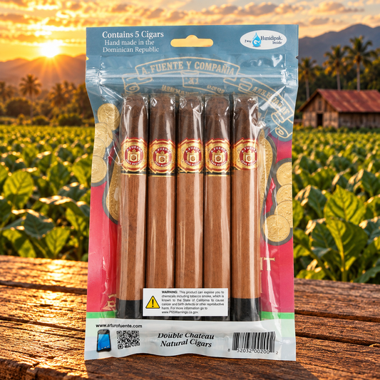 Arturo Fuente Double Chateau Sun Grown 5-Pack Humidified Bag