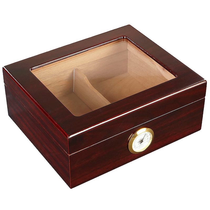 Whitetail Humidor with Glass for 50 Cigars