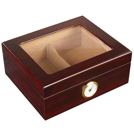 Whitetail Humidor with Glass for 50 Cigars