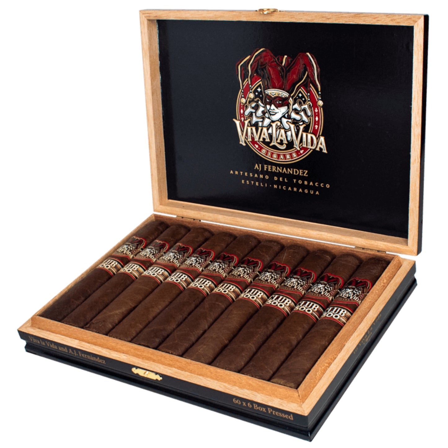 Cigarro Artesano del Tobacco Viva La Vida Club 500 Exclusivo Box Pressed