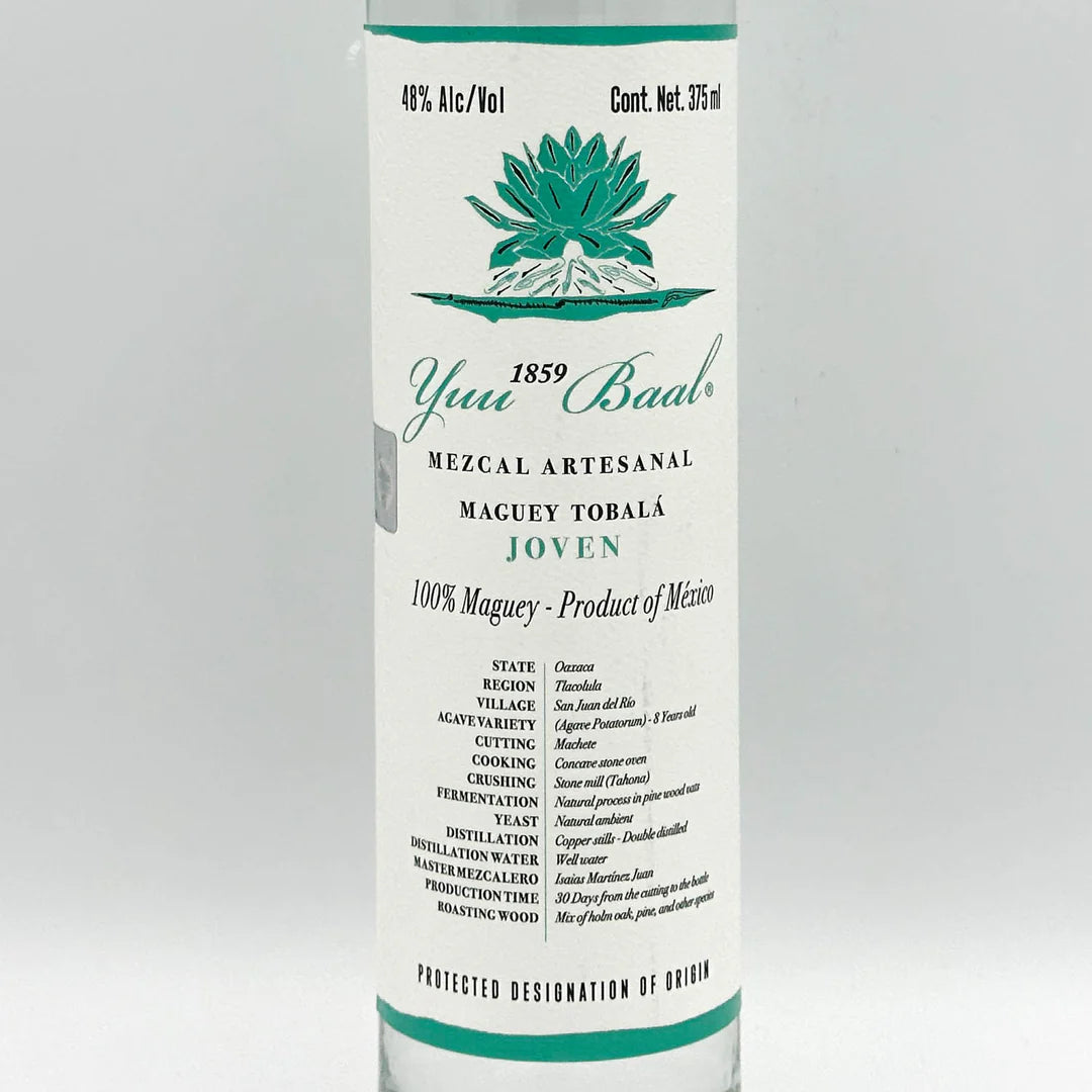 Yuu Baal Young Artisanal Mezcal Maguey Tobala 375ml