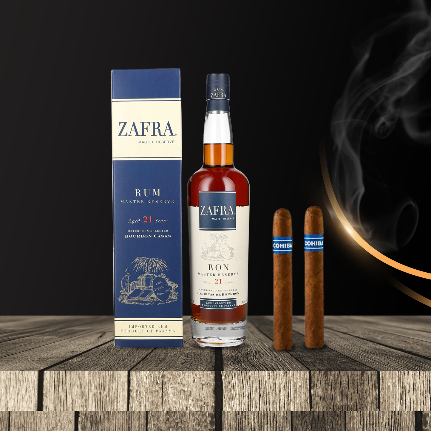 Combo Zafra 21 & Cohiba Blue Robusto