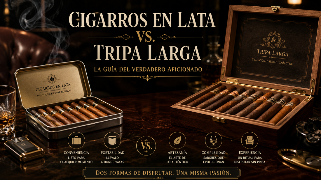Cigarros en Lata vs. Tripa Larga: La Guía del Verdadero Aficionado