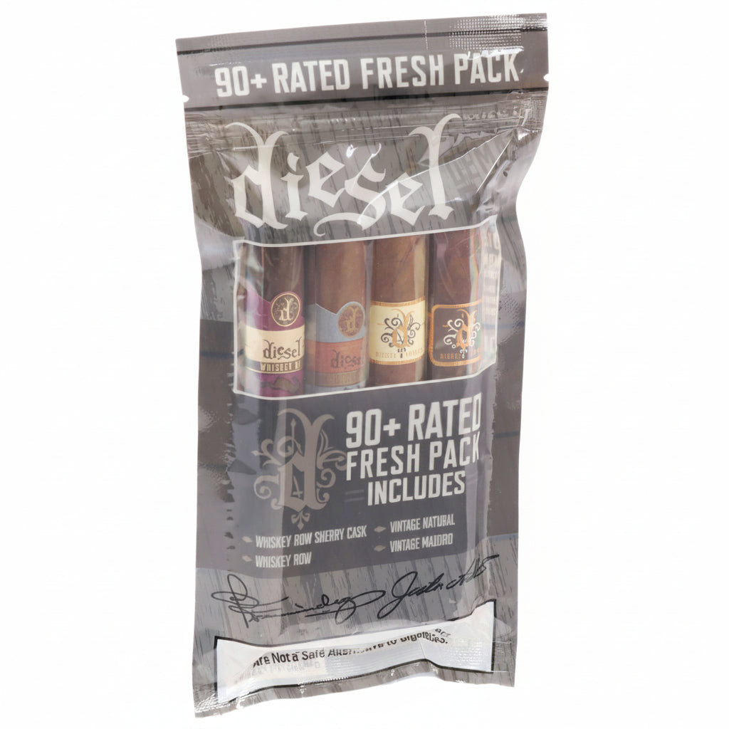 Diesel 90+ Rated Fresh Pack 4-Cigar Sampler