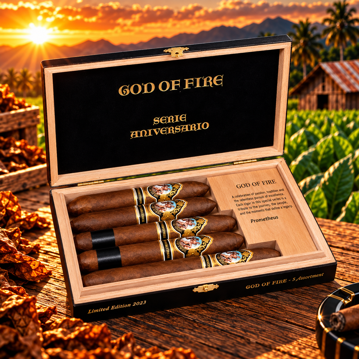 God of Fire Serie Aniversario 5-Cigar Assortment