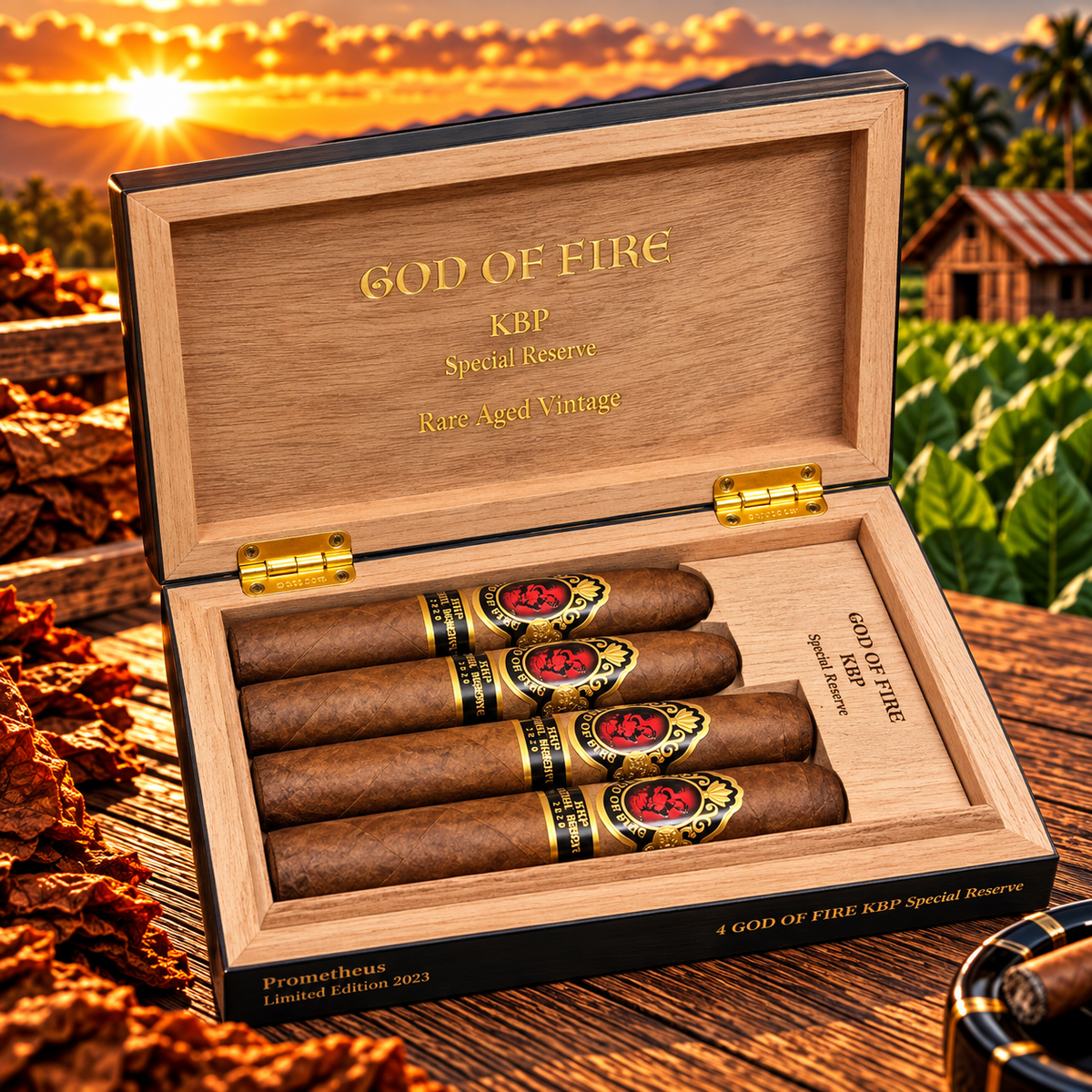 God of Fire KKP Special Selection Black Humidor Assortment