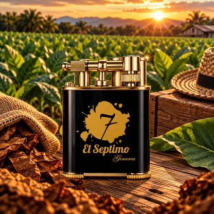 El Septimo Double-Jet Torch Lighter & Punch