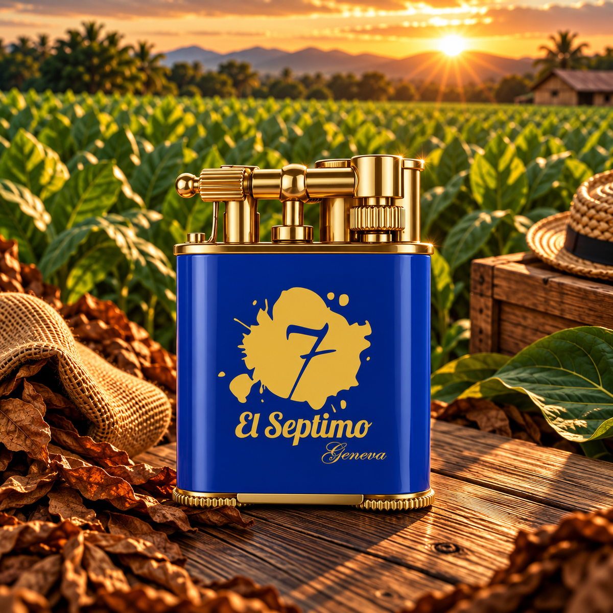 El Septimo Double-Jet Torch Lighter & Punch