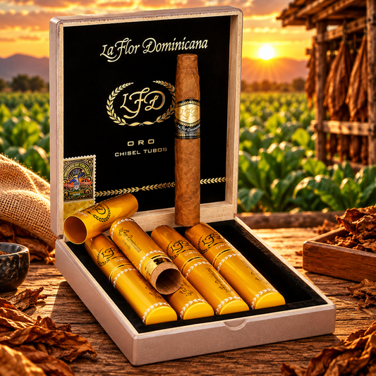 La Flor Dominicana Oro Chisel Tubo