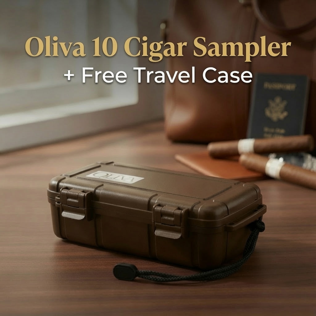 Sampler Oliva 10 cigarros con estuche de viaje gratis