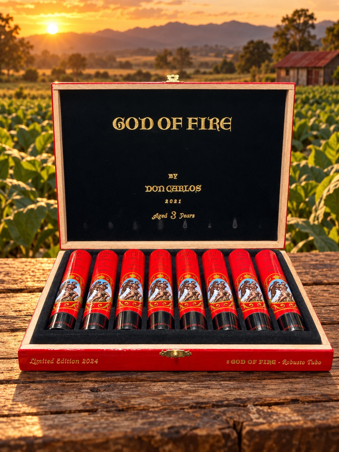 God of Fire by Don Carlos Robusto Tubo Release 2024