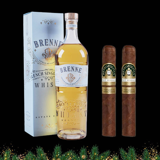 Combo #10 Brenne French Single Malt Whiskey & Ferio Tego Metropolitan Hobart Maduro