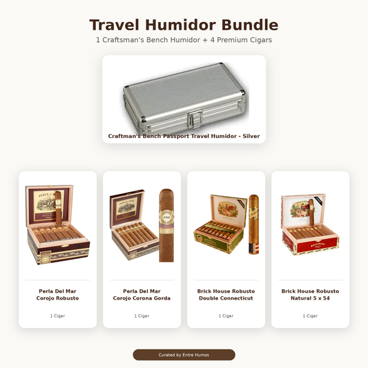 Combo Humidor de Viaje JC Newman + 4 Cigarros