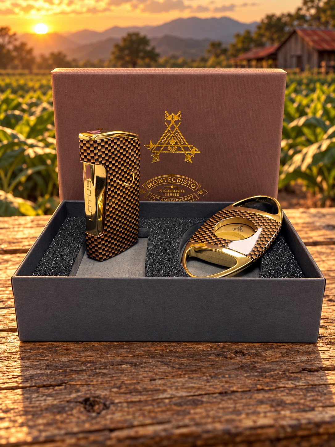Montecristo 1935 Anniversary Cutter & Lighter Set