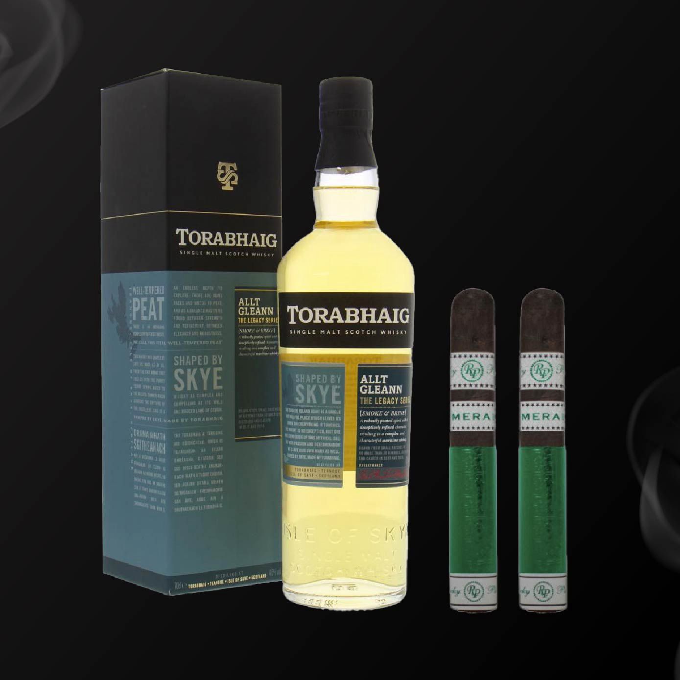 Combo #8: TORABHAIG ALT GLEANN SINGLE MALT & ROCKY PATEL EMERALD ROBUSTO