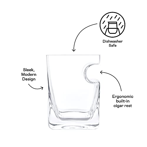 Corkcicle – Crystal glass with integrated cigar storage
